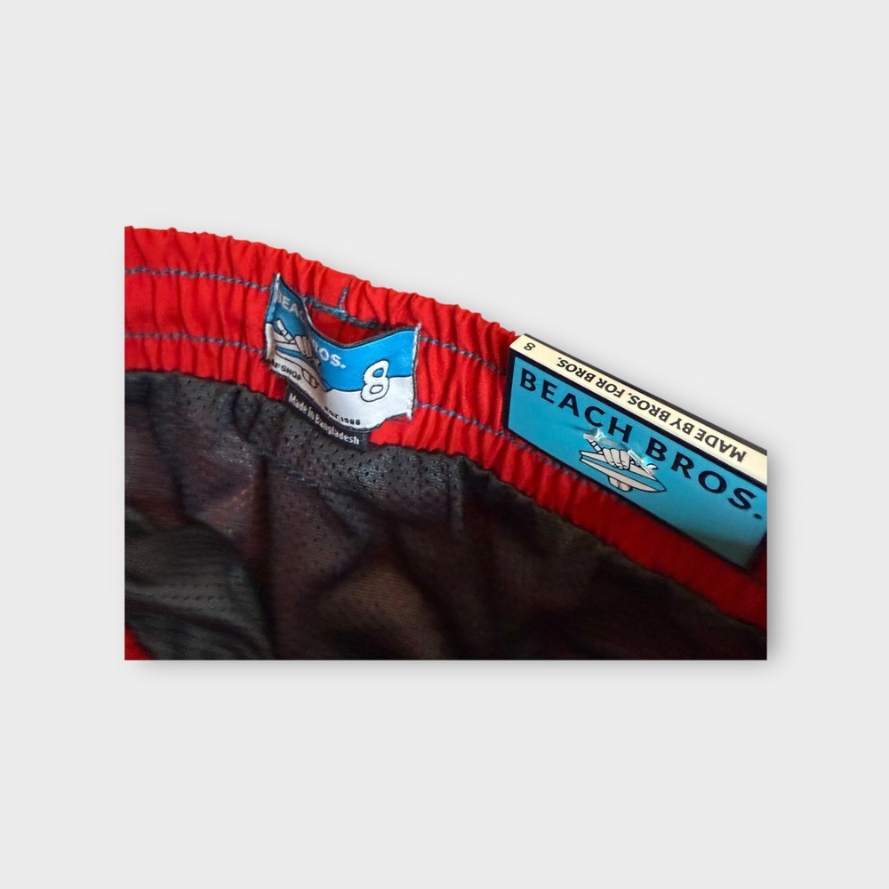 Beach Bros. Red Swim Trunks - Picture 3 of 5